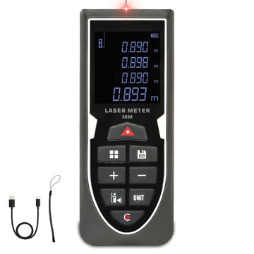 Laser Distance Meter - 50m 164 Ft IP54 Waterproof - BLA-0500 LT